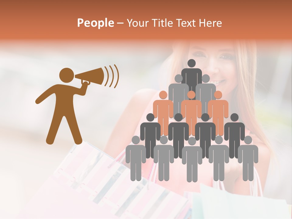 Spree Woman Attractive PowerPoint Template