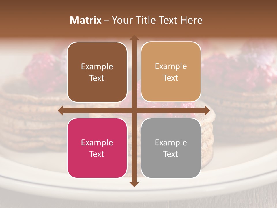 Lunch White Small PowerPoint Template