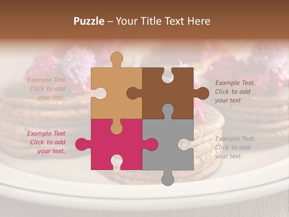 Lunch White Small PowerPoint Template