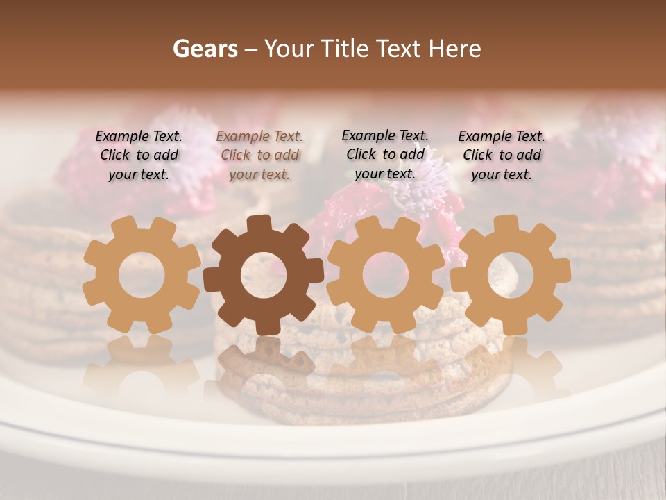 Lunch White Small PowerPoint Template