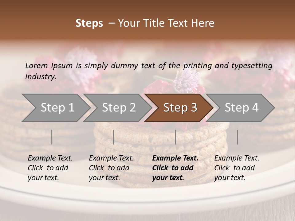 Lunch White Small PowerPoint Template