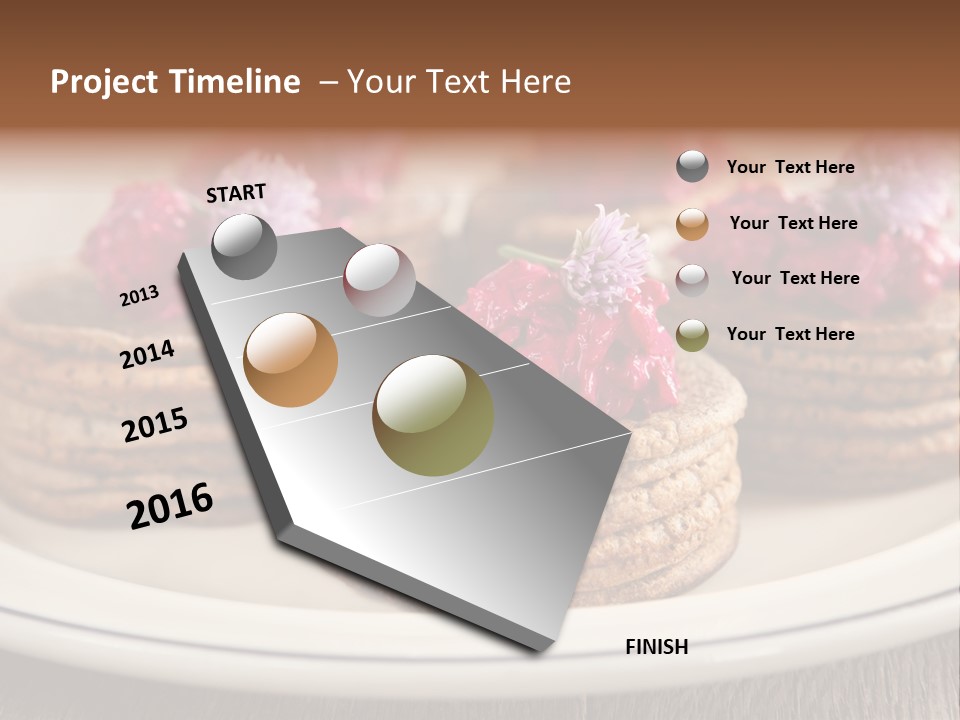 Lunch White Small PowerPoint Template