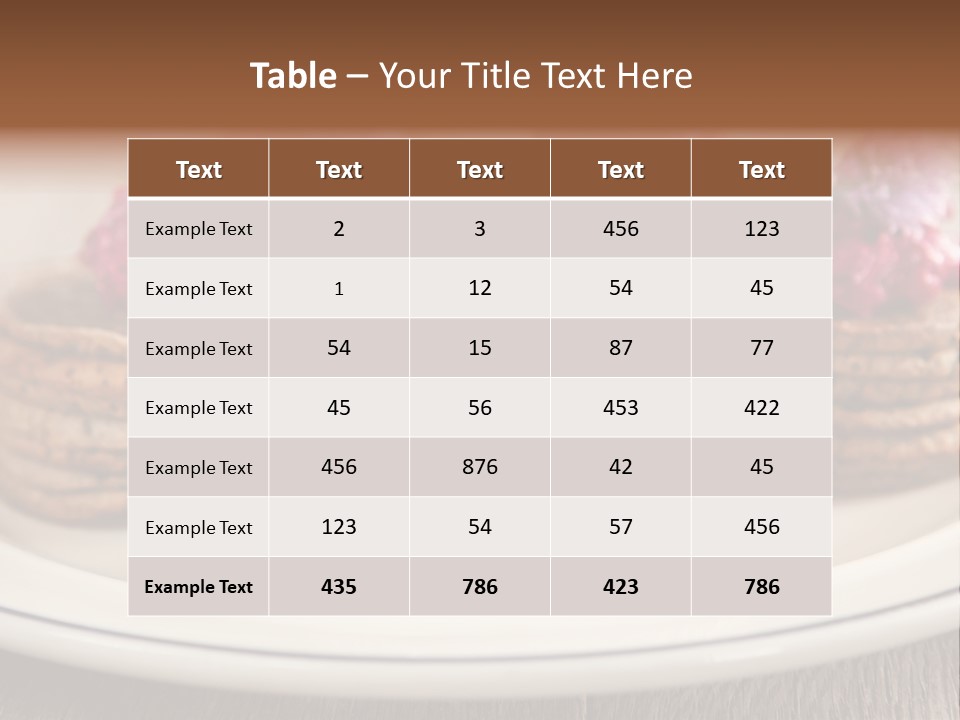 Lunch White Small PowerPoint Template