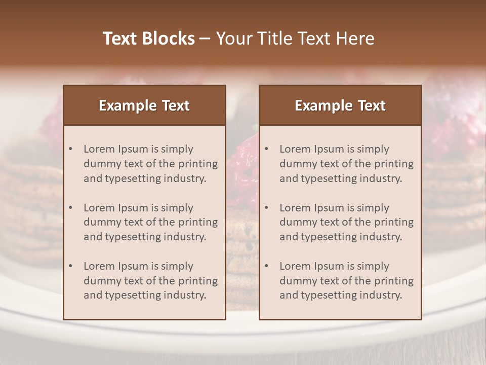 Lunch White Small PowerPoint Template
