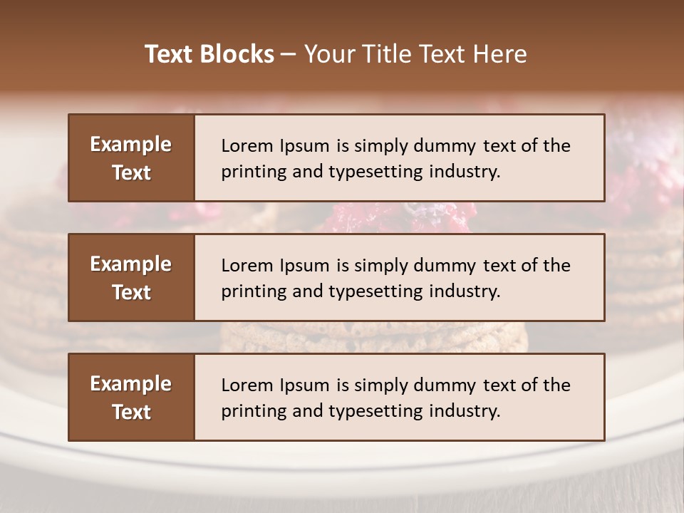 Lunch White Small PowerPoint Template