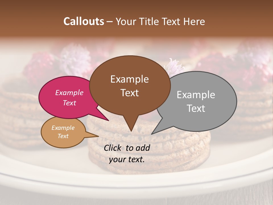 Lunch White Small PowerPoint Template