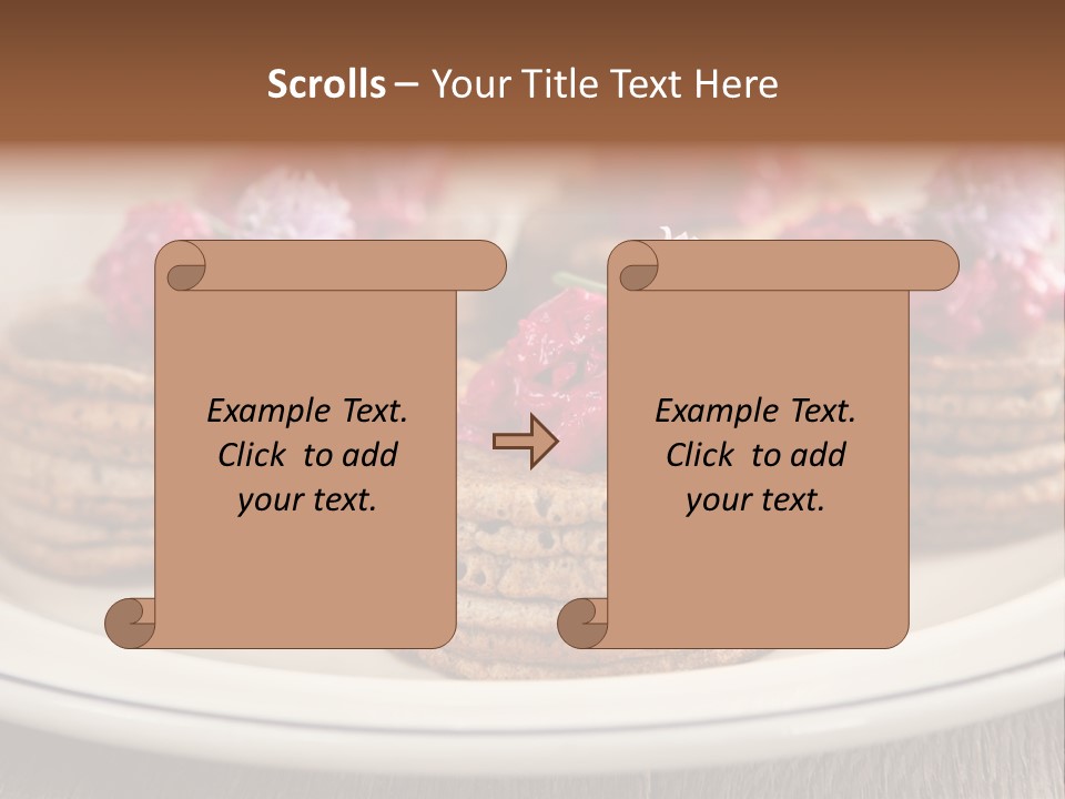 Lunch White Small PowerPoint Template