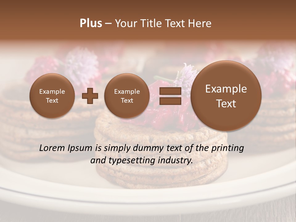 Lunch White Small PowerPoint Template