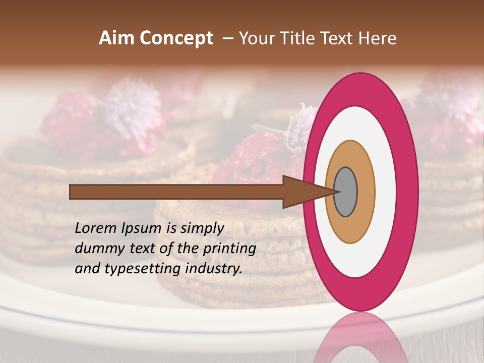 Lunch White Small PowerPoint Template