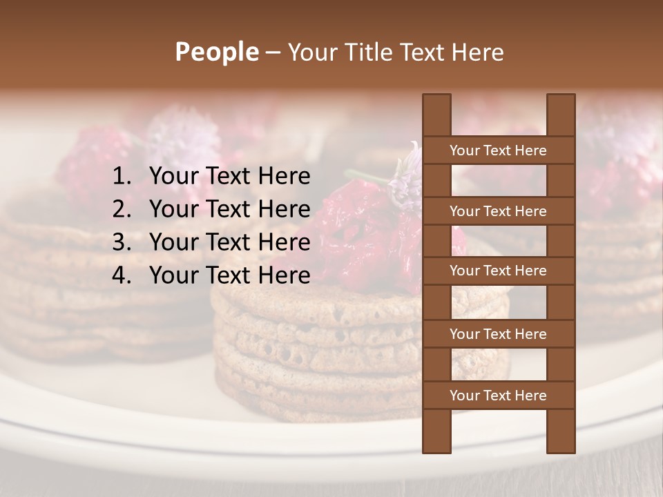 Lunch White Small PowerPoint Template