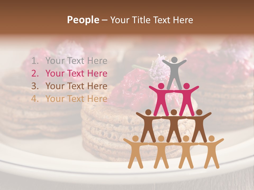 Lunch White Small PowerPoint Template