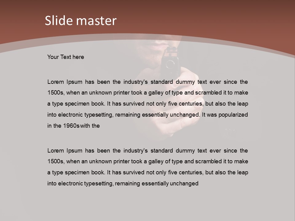 Violence Businessman Secret PowerPoint Template