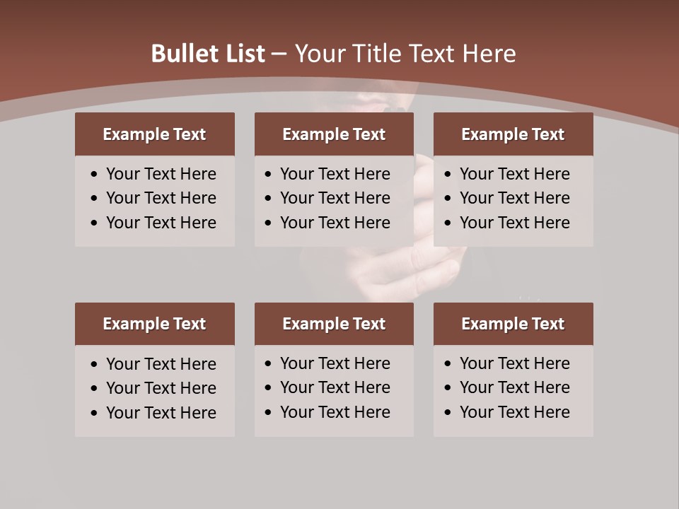 Violence Businessman Secret PowerPoint Template