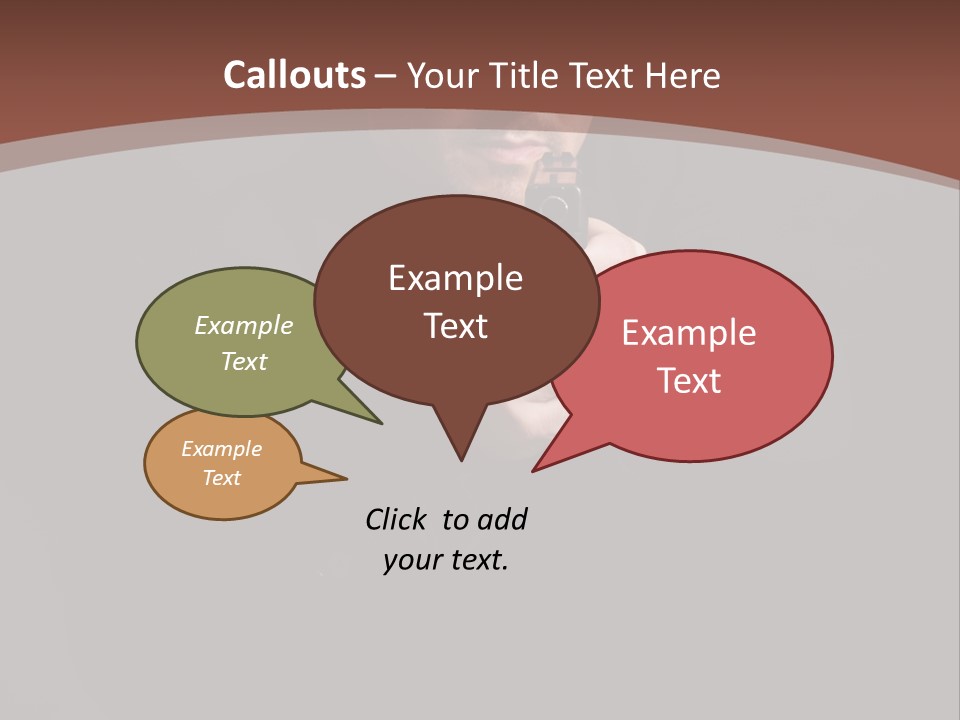 Violence Businessman Secret PowerPoint Template