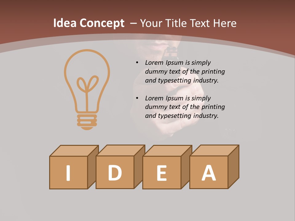 Violence Businessman Secret PowerPoint Template