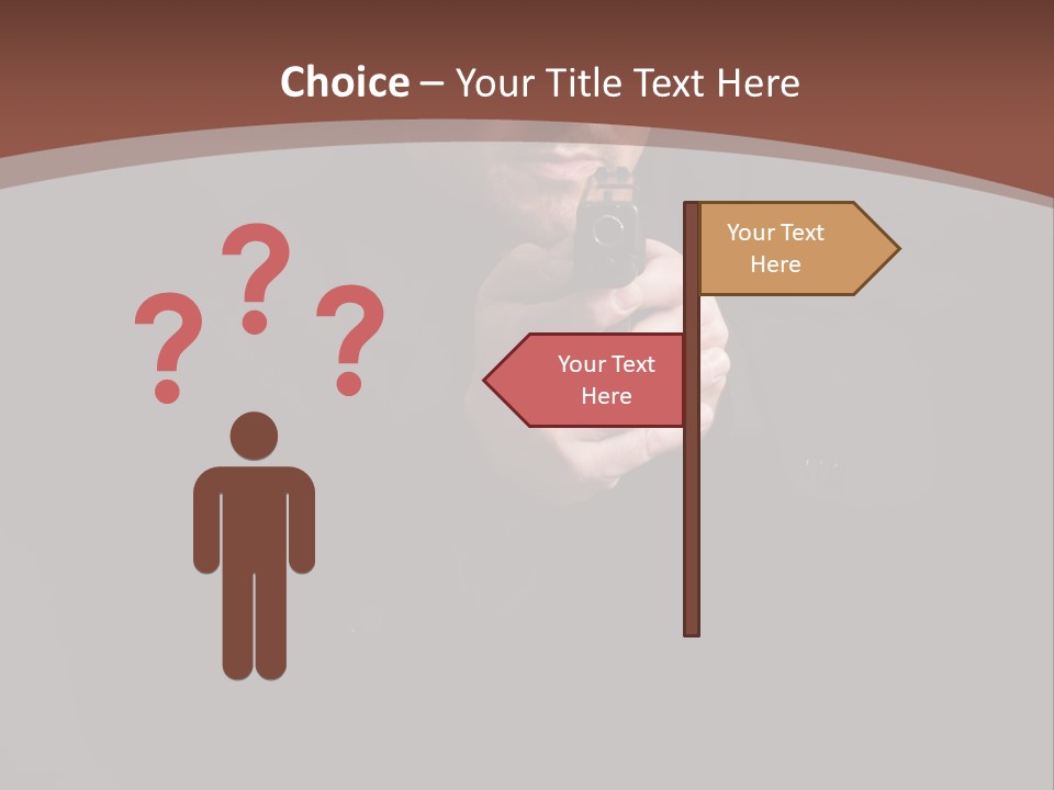 Violence Businessman Secret PowerPoint Template