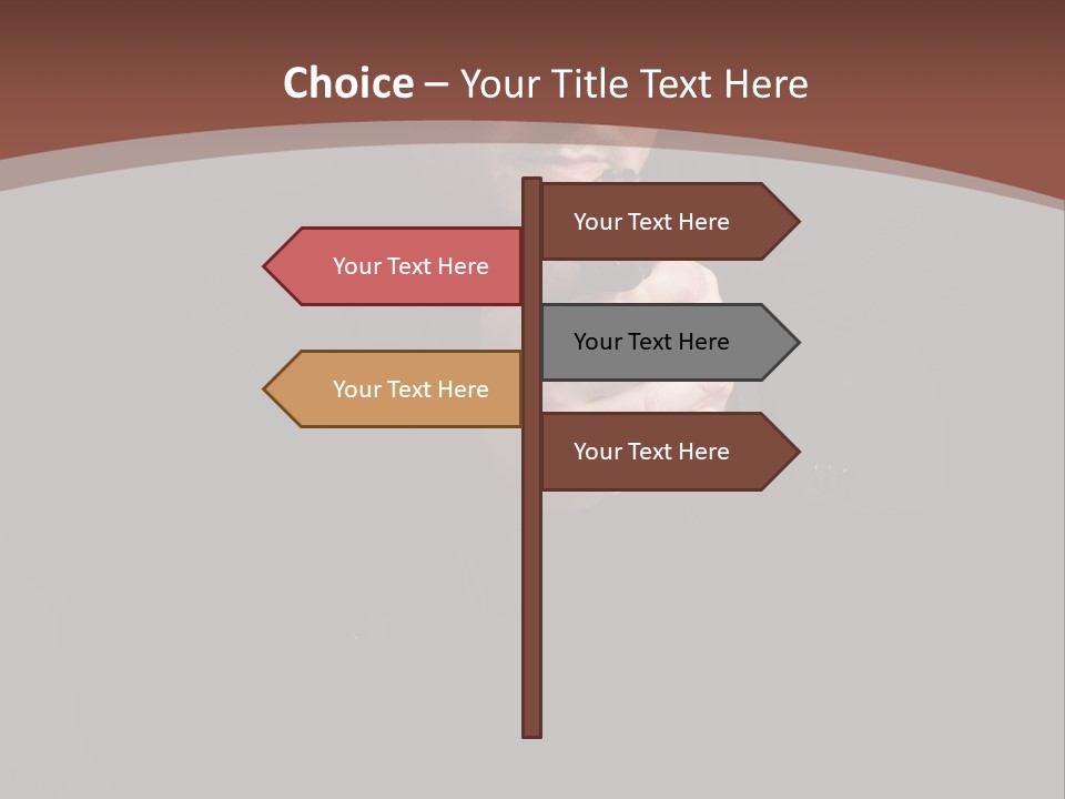 Violence Businessman Secret PowerPoint Template