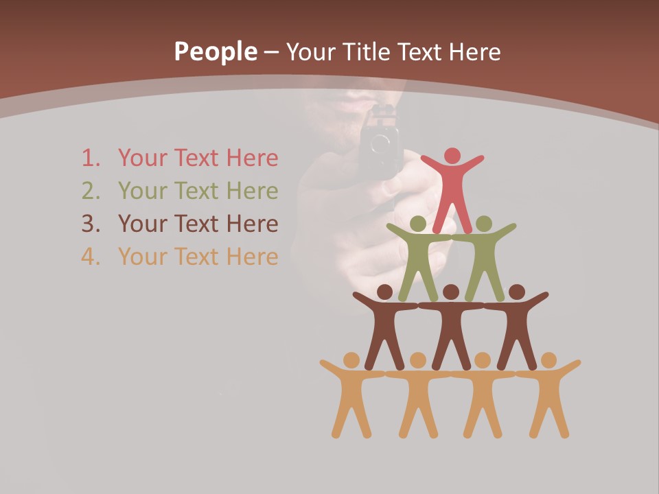 Violence Businessman Secret PowerPoint Template