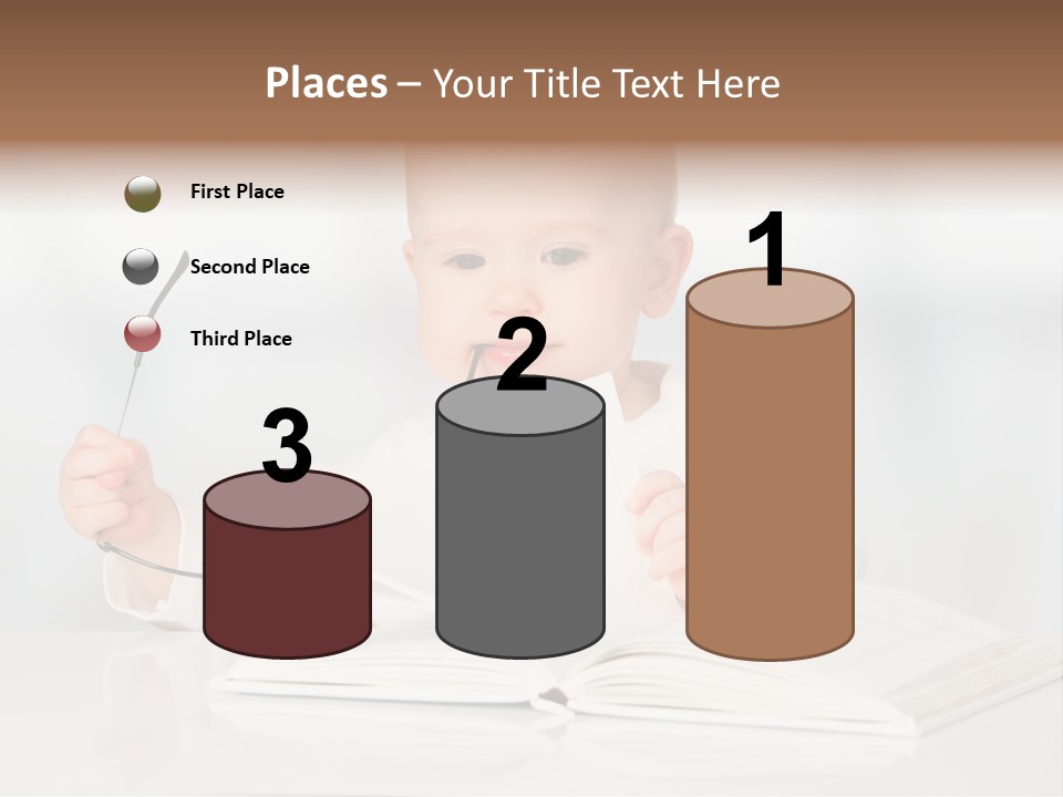 Beautiful Young White PowerPoint Template