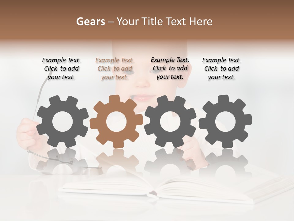 Beautiful Young White PowerPoint Template