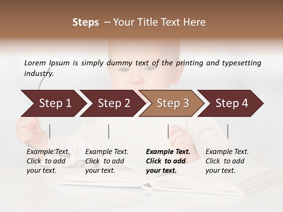 Beautiful Young White PowerPoint Template