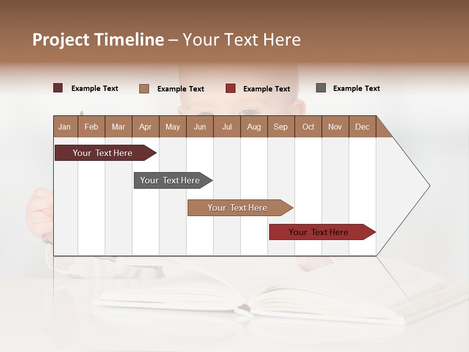 Beautiful Young White PowerPoint Template