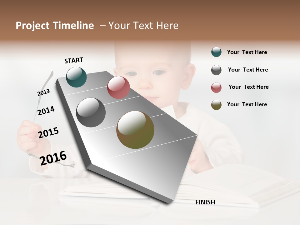 Beautiful Young White PowerPoint Template