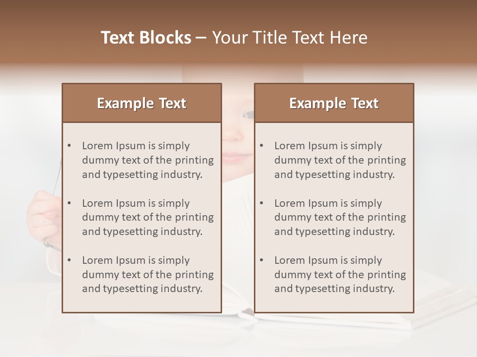 Beautiful Young White PowerPoint Template