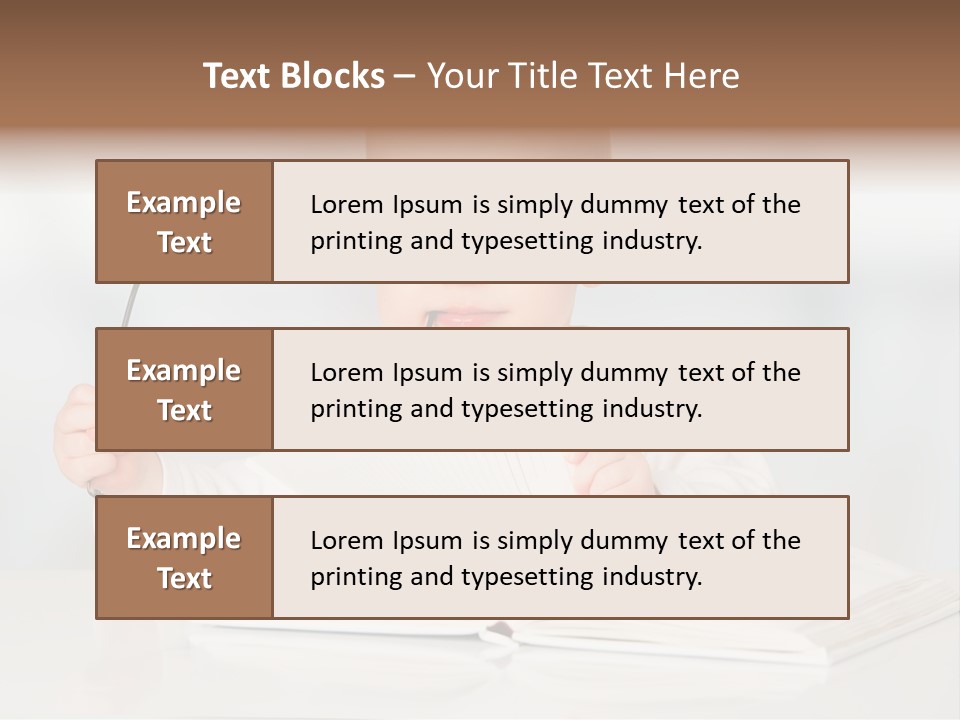 Beautiful Young White PowerPoint Template