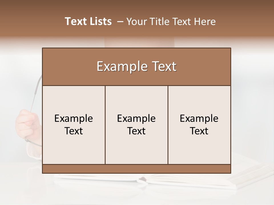 Beautiful Young White PowerPoint Template