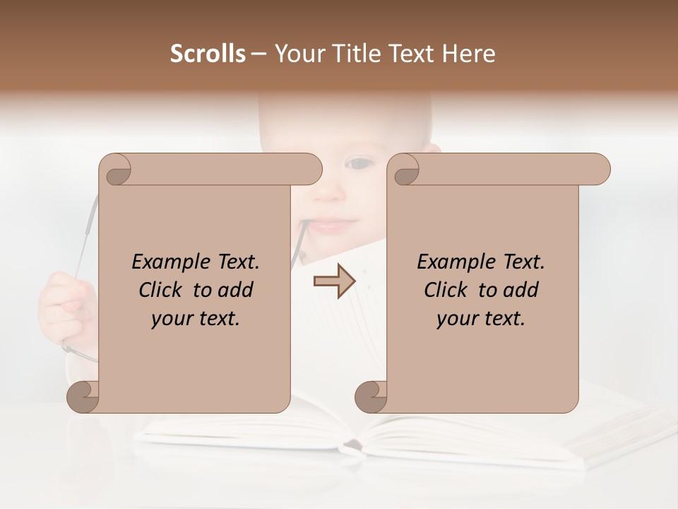 Beautiful Young White PowerPoint Template