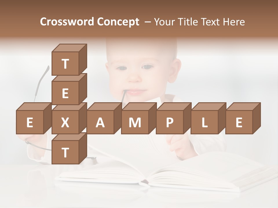 Beautiful Young White PowerPoint Template