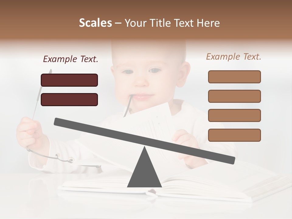 Beautiful Young White PowerPoint Template