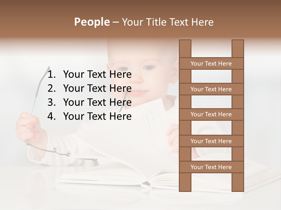 Beautiful Young White PowerPoint Template
