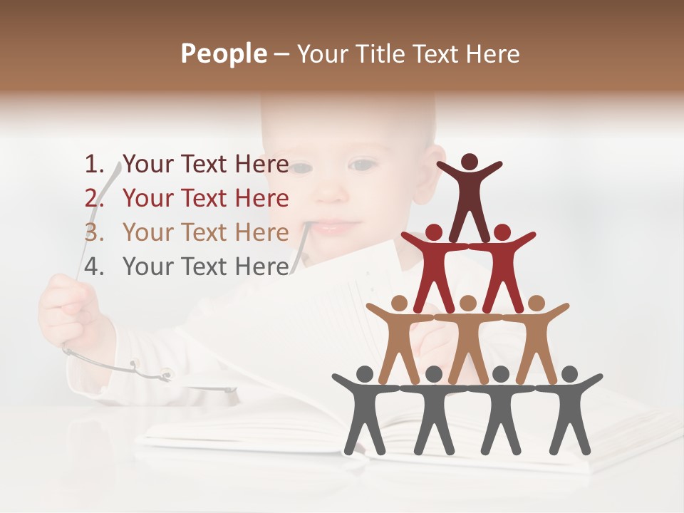 Beautiful Young White PowerPoint Template