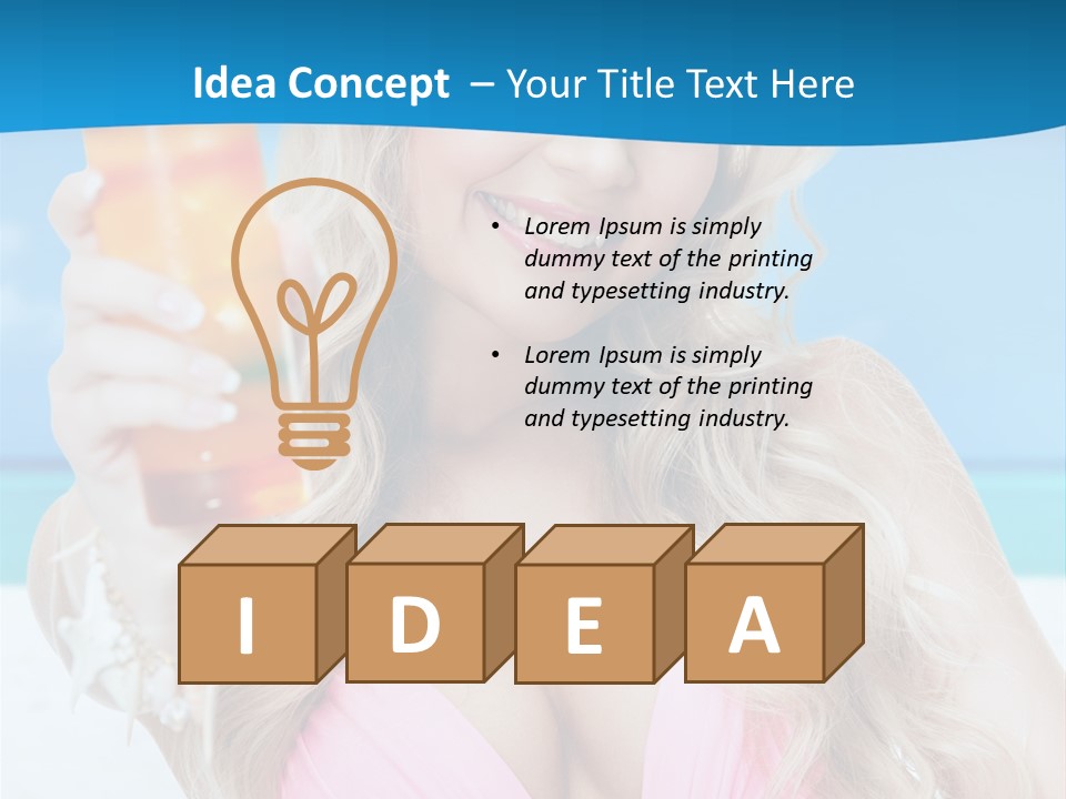 Glass Healthy Alcoholic PowerPoint Template