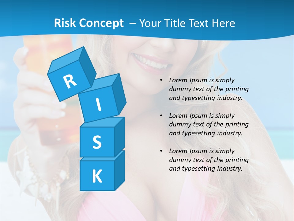 Glass Healthy Alcoholic PowerPoint Template