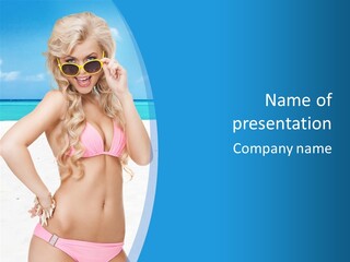 Female Perfect Sporty PowerPoint Template