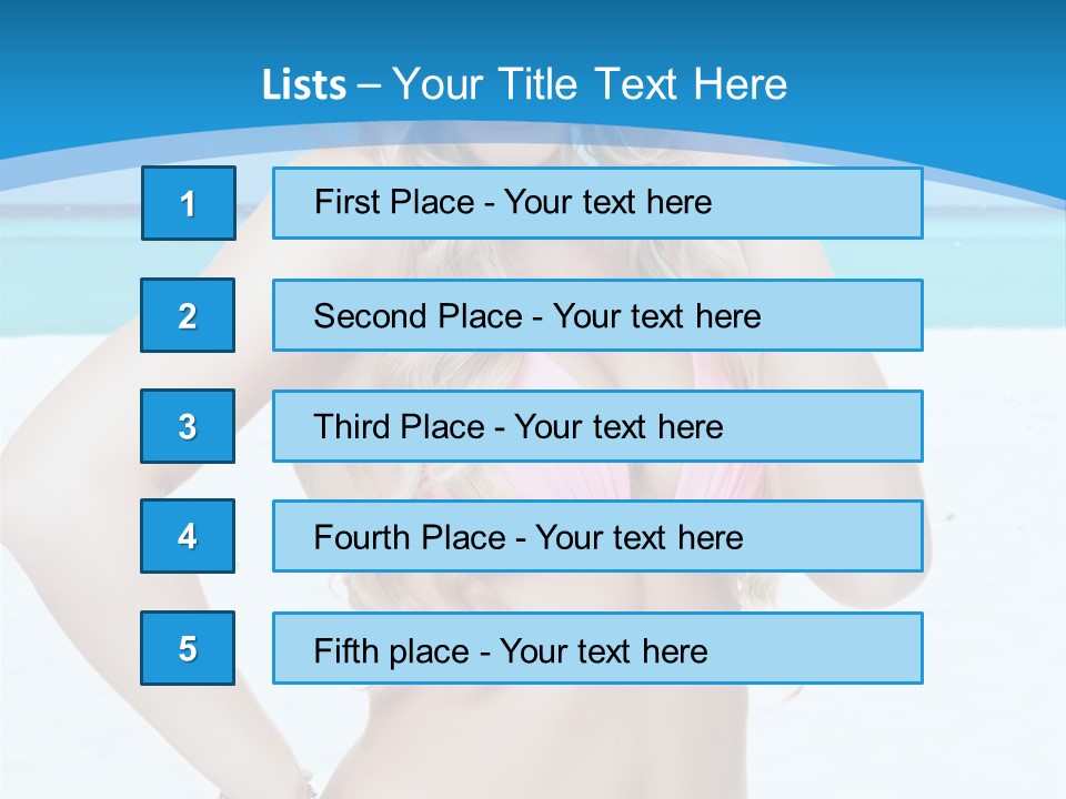 Female Perfect Sporty PowerPoint Template