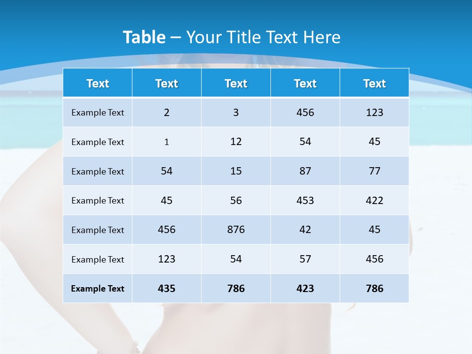 Female Perfect Sporty PowerPoint Template