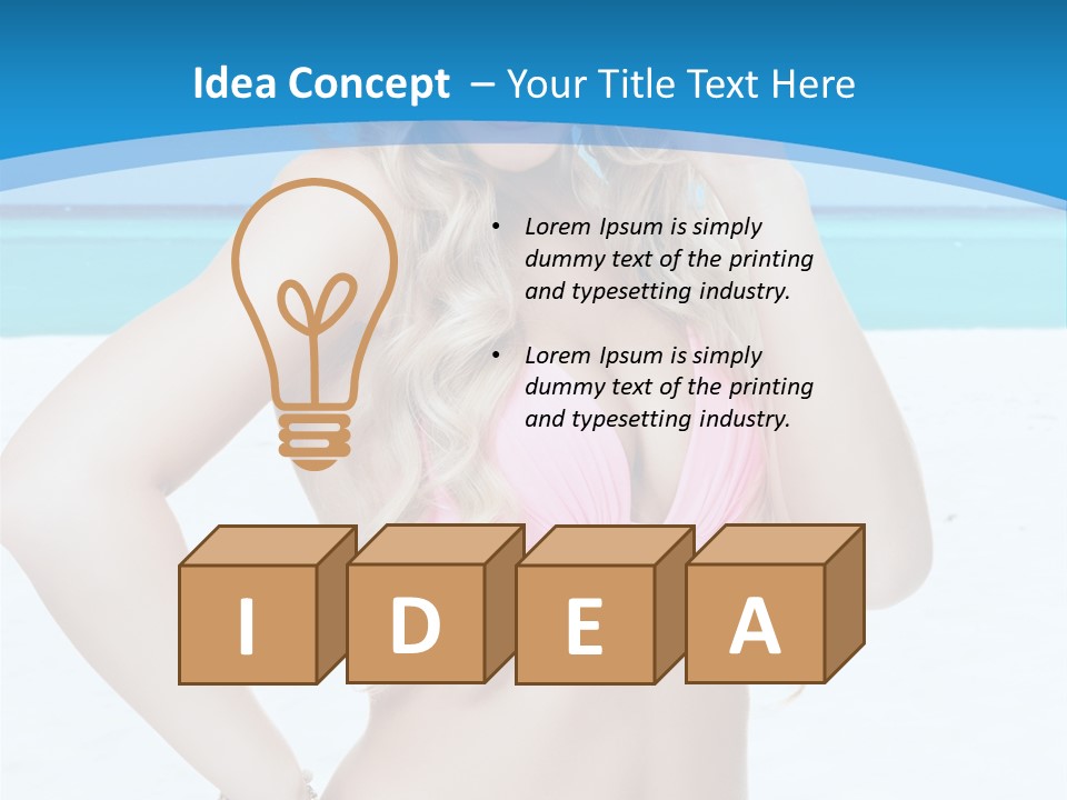 Female Perfect Sporty PowerPoint Template