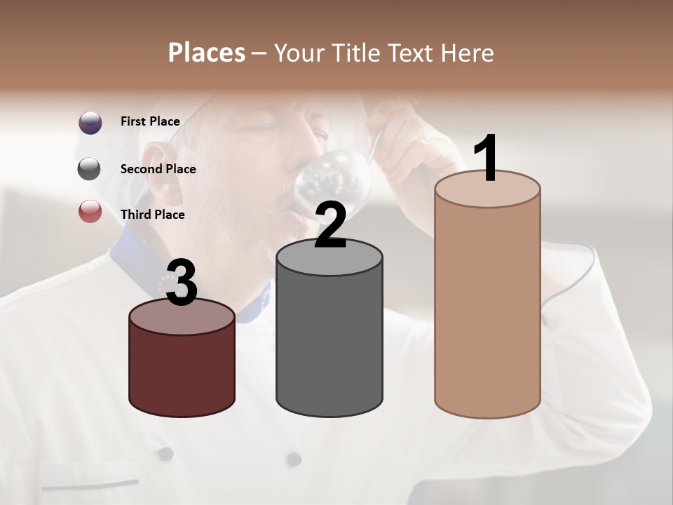 Smiling Tasting Cuisine PowerPoint Template