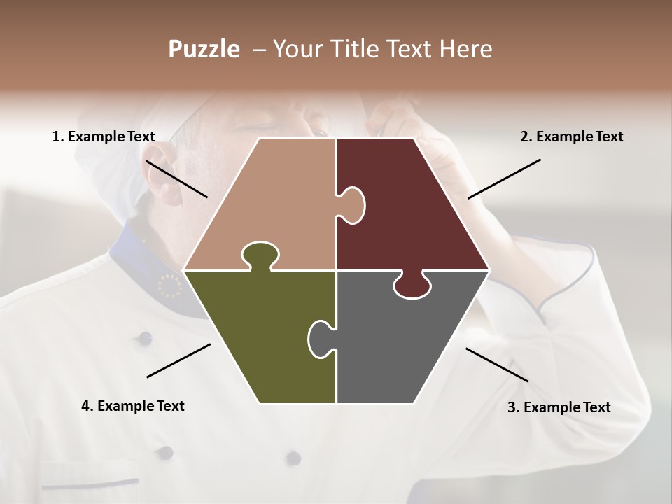 Smiling Tasting Cuisine PowerPoint Template