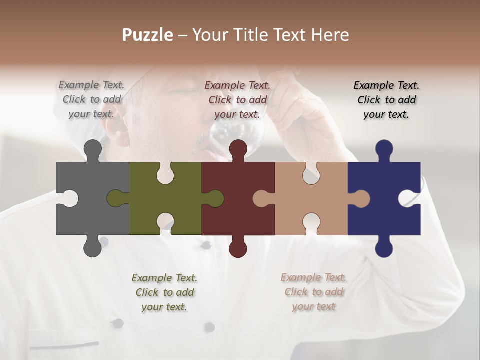 Smiling Tasting Cuisine PowerPoint Template