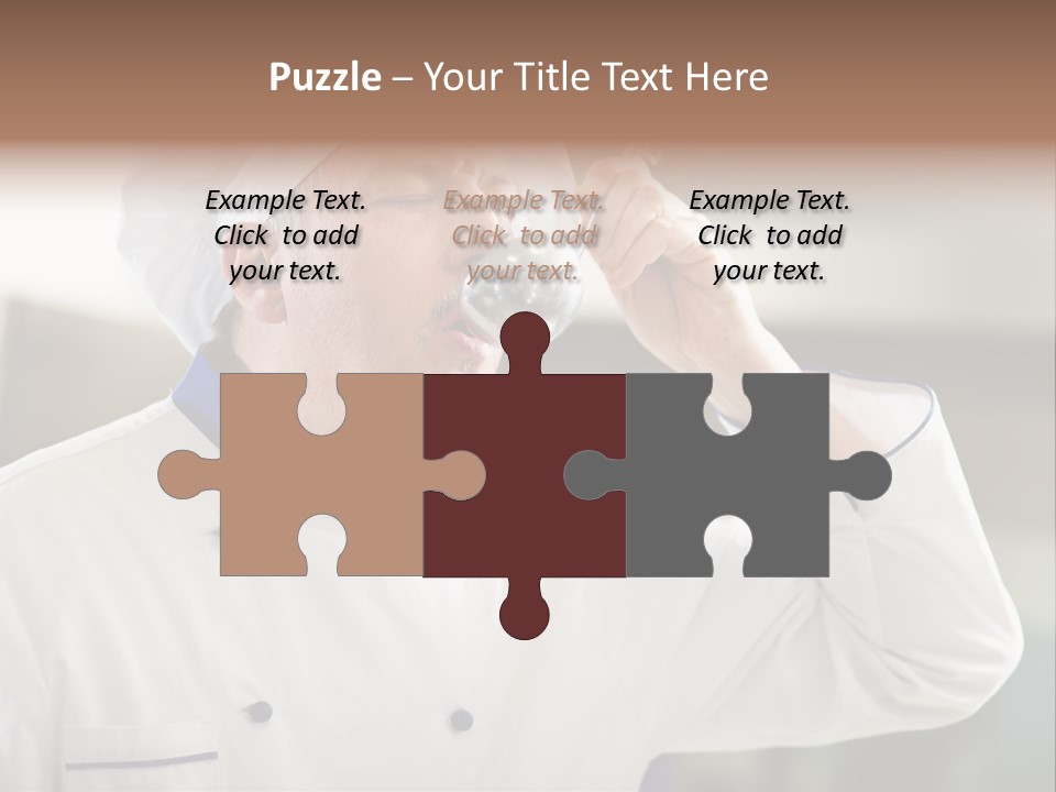 Smiling Tasting Cuisine PowerPoint Template