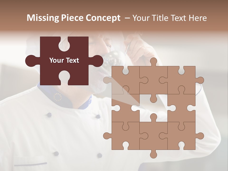 Smiling Tasting Cuisine PowerPoint Template