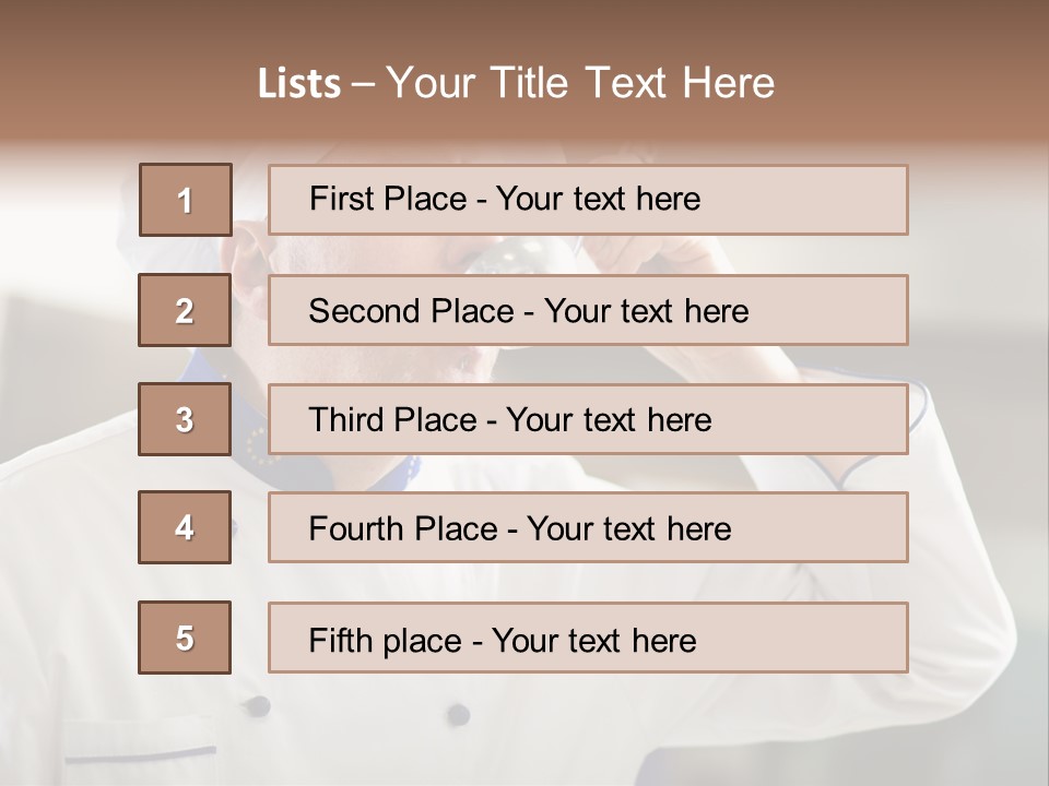 Smiling Tasting Cuisine PowerPoint Template