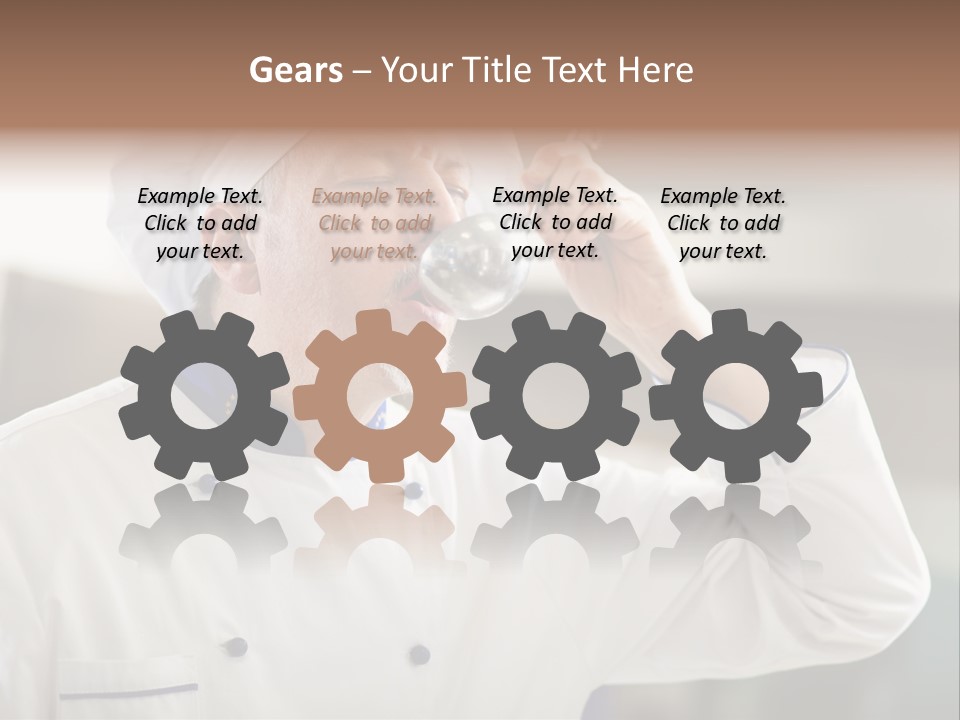 Smiling Tasting Cuisine PowerPoint Template