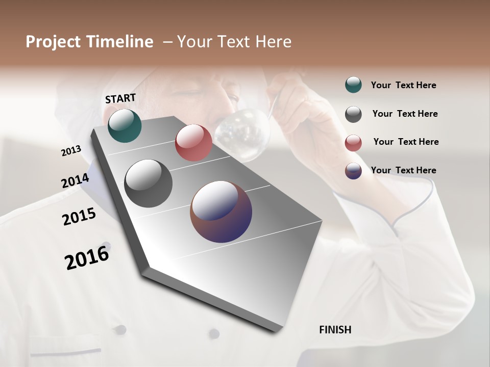 Smiling Tasting Cuisine PowerPoint Template