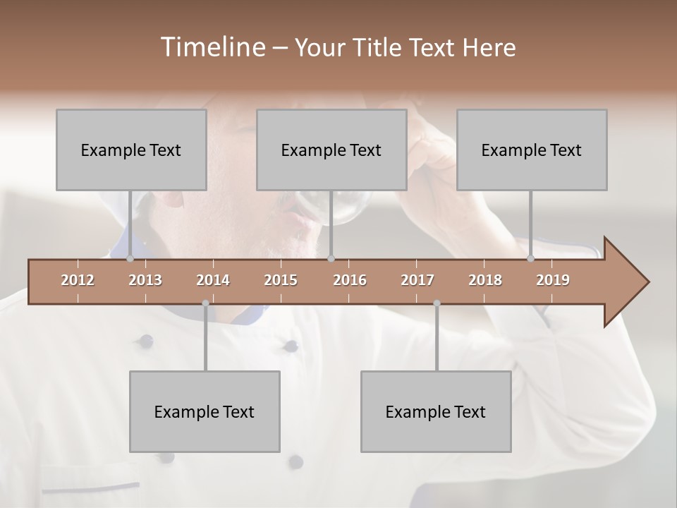 Smiling Tasting Cuisine PowerPoint Template